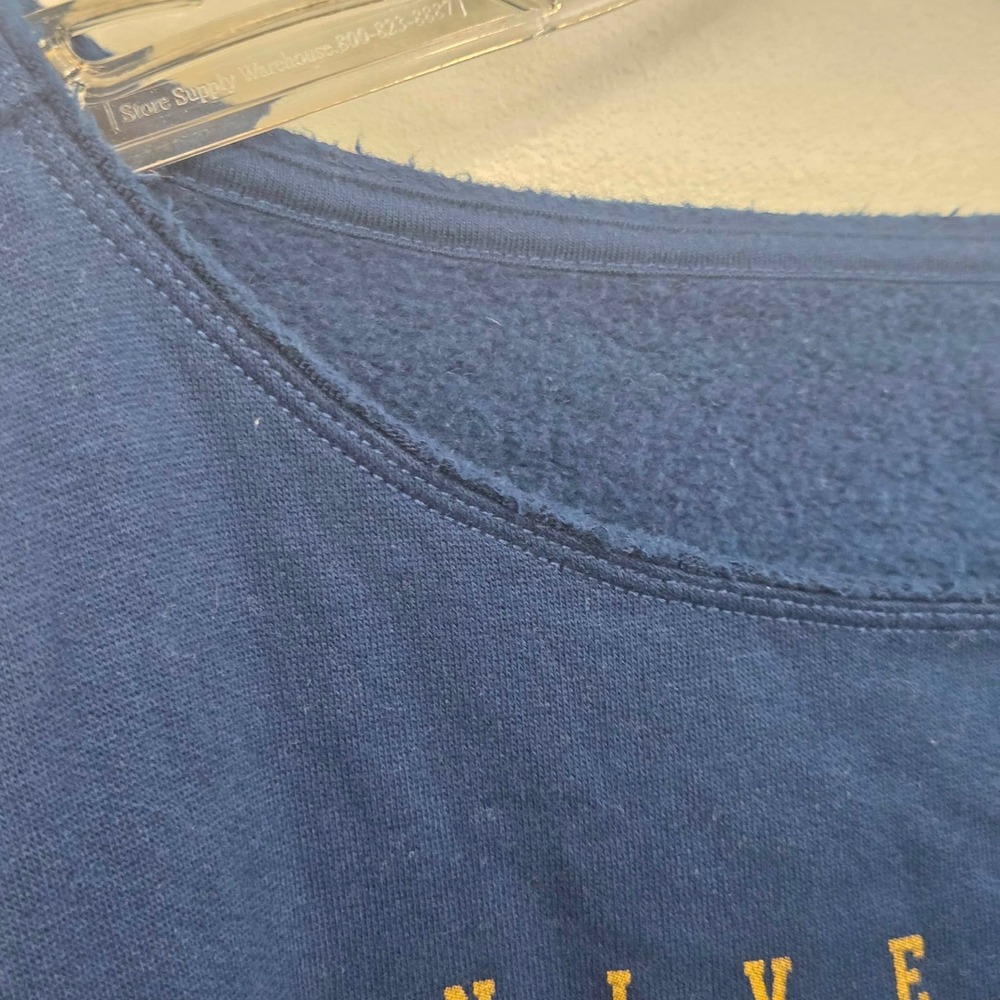 Hollister Oversized Notre Dame University Sweatshirt Off The Shoulder Womens L - Picture 8 of 11
